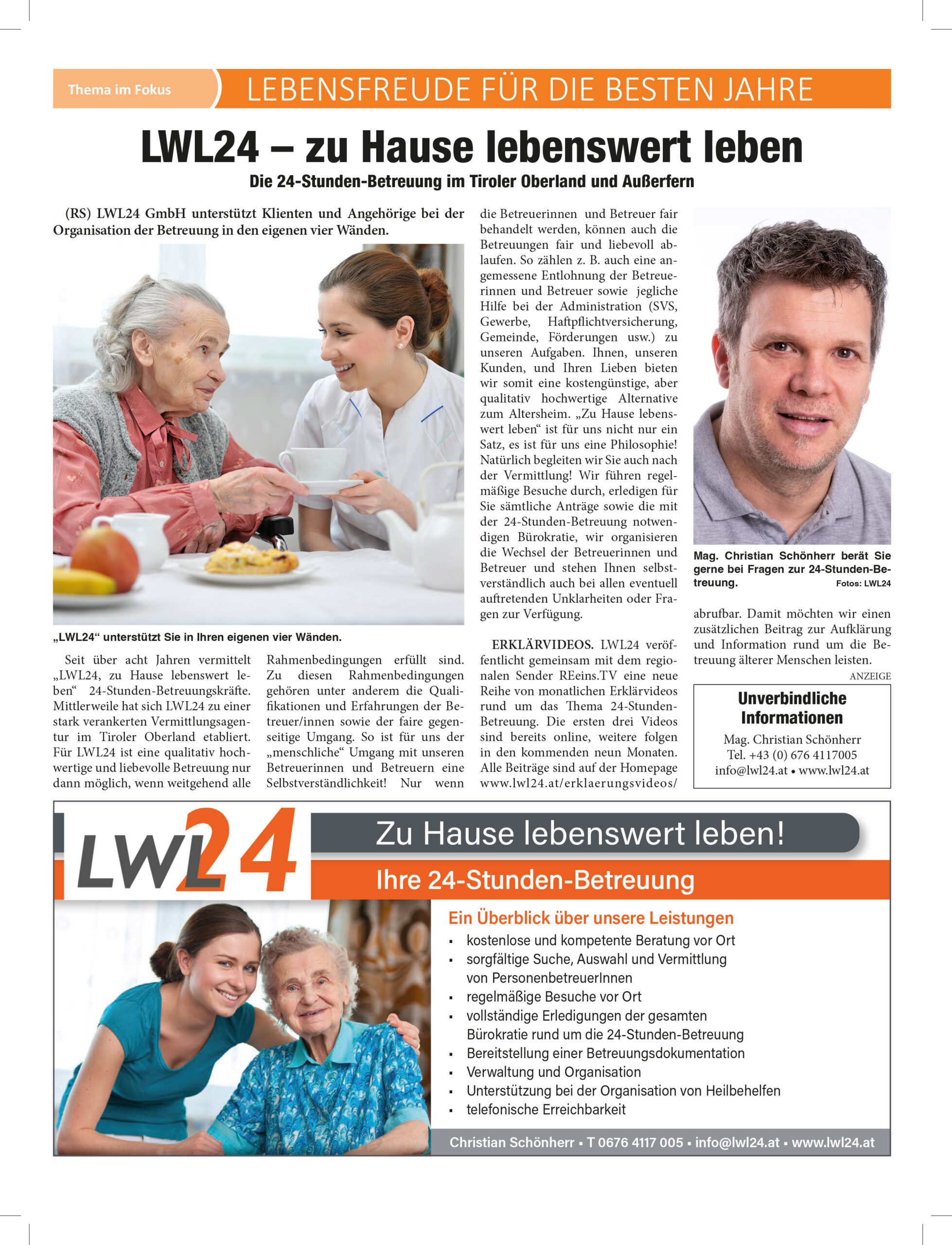 Lebensfreude für die besten Jahre – LWL24 – zu Hause lebenswert leben