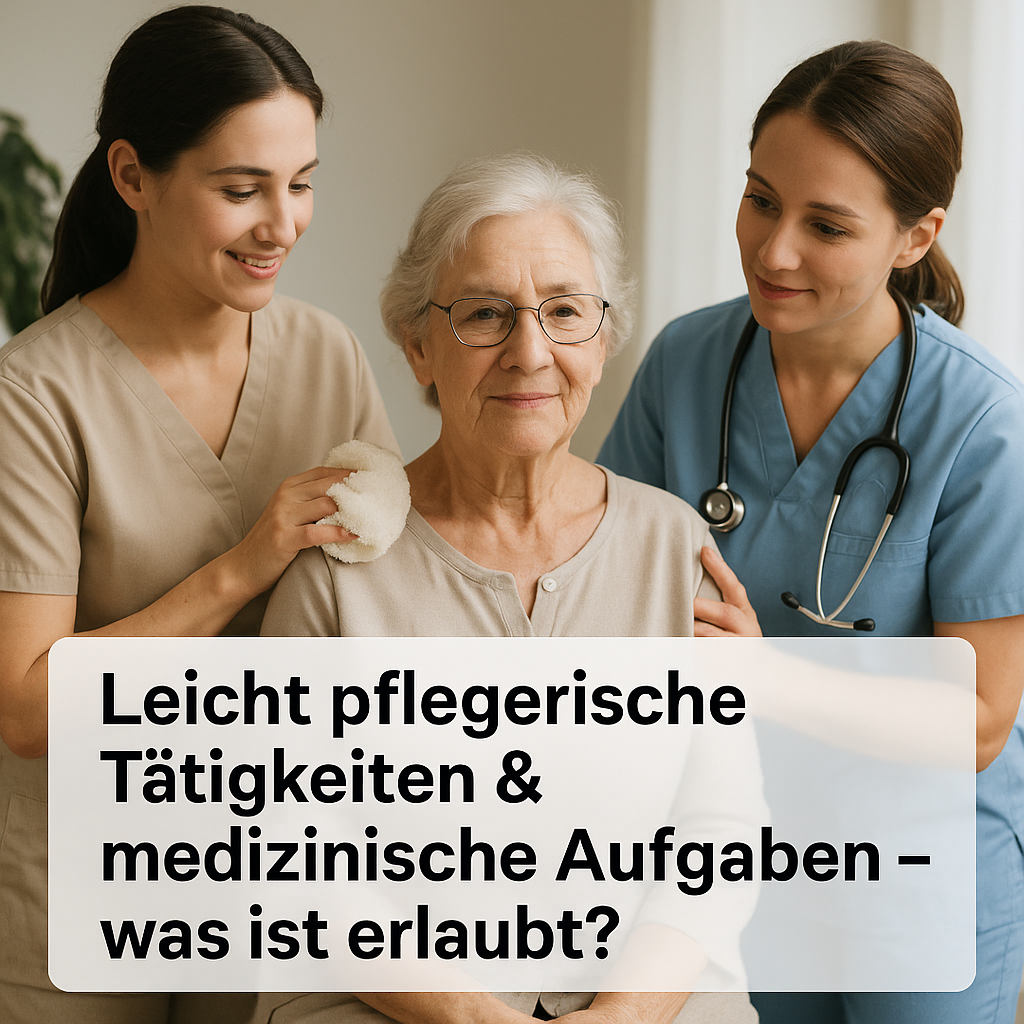 Leicht pflegerische Tätigkeiten & medizinische Aufgaben – was ist erlaubt?