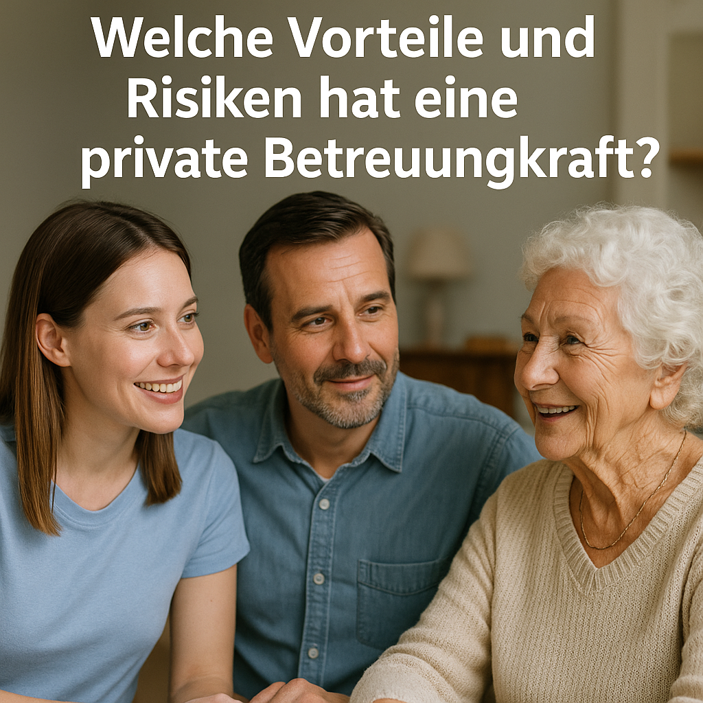 Welche Vorteile und Risiken hat eine private Betreuungskraft?